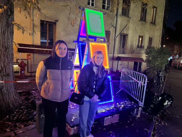 Lauryne Desmartin, Lucie Dubu - projet "Château de tréteaux lumineux - Fête des Lumières