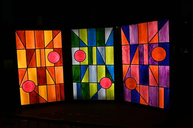 fête des lumières-projet Immersion géométrique, place Rambaud