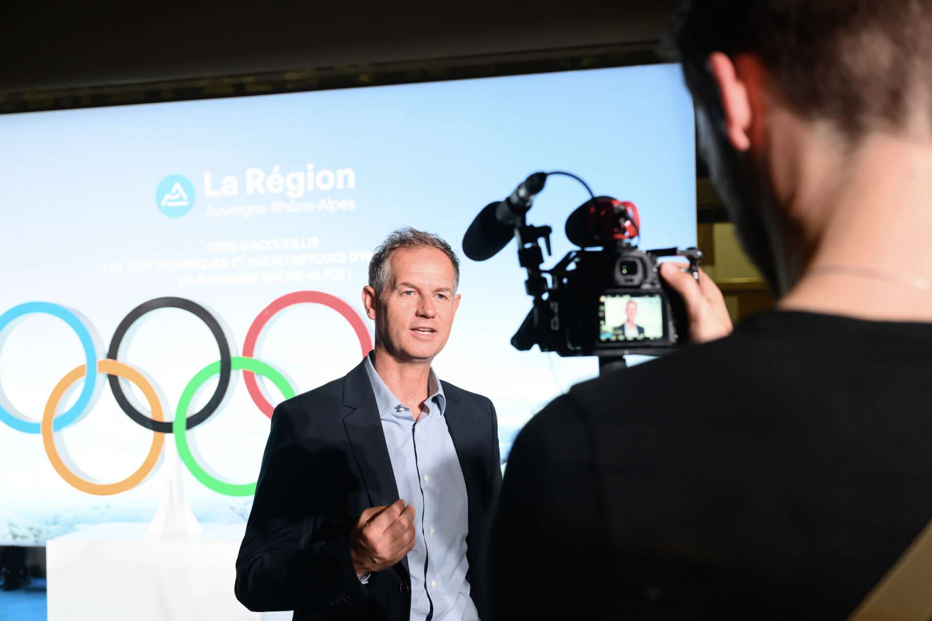 Edgar Grospiron, Président COJOP Alpes Françaises 2030 | Champion Olympique de ski de bosses-© Charles Pietri