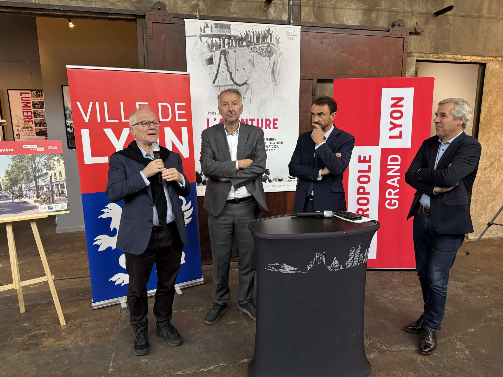 Thierry Frémaux, directeur de l’Institut Lumière-Inauguration de la rue du Premier-Film, 10 octobre 2025