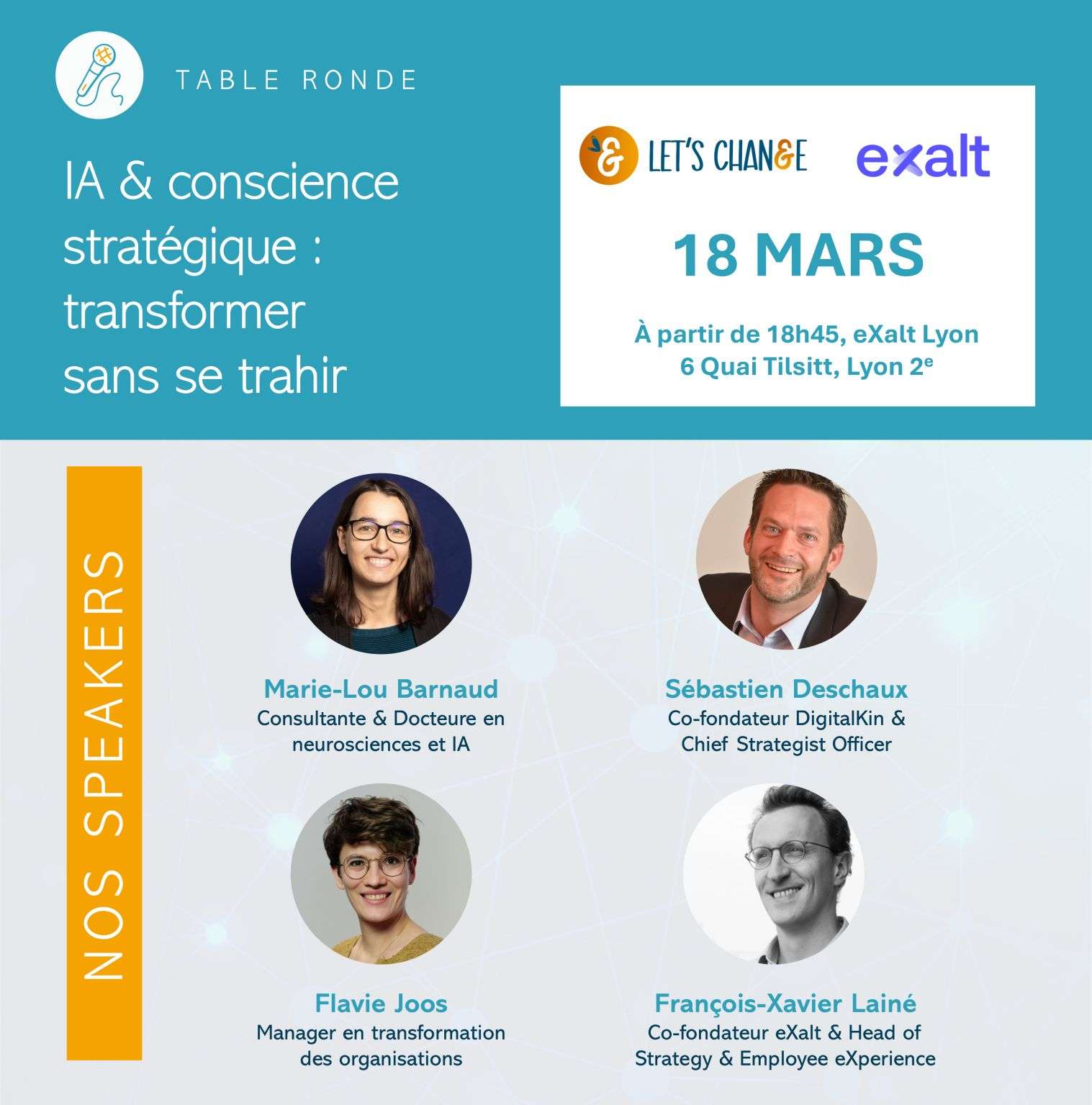 Les entreprises partenaires qui accompagnent Let’s Change Lyon