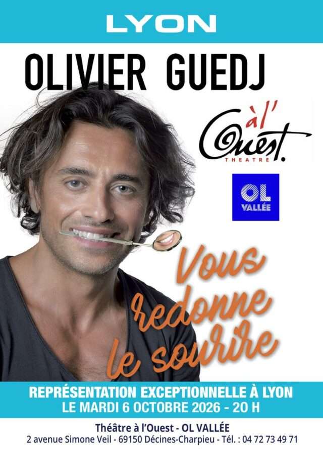 Olivier Guedj en spectacle à Lyon le 6 octobre 2026