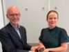 Aliapur et Infiniteria Europe s’allient autour de deux futures usines de recyclage de pneus Mathieu Chardin, Directeur général d’Aliapur et Kajsa Ryttberg-Wallgren, CEO d’Infiniteria Europe