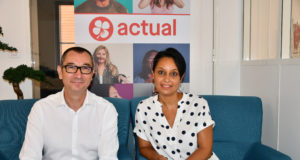 Frank Petitdemange et Mirella Techer adhèrent à Relyonous pour ses valeurs humanistes Mirelle Techer et Frank Petitdemange, groupe Actual Leader