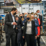 partenariat entre Bourgeat et Vorwerk : visite des locaux de Bourgeat en présence de Agnès Pannier-Runacher