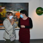 Christelle Marchal au Vernissage de exposition de 7 artistes internationaux à la Galerie d’Art Emma