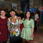 Christelle Marchal, maire de Malleval et les 2 artistes Jean-Luc Boun, Emma Henriot au Vernissage de exposition de 7 artistes Internationaux à la Galerie d’Art Emma