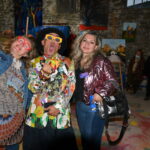 Maria Achmar Arouss, Jean-Luc Boun lors du Vernissage de exposition de 7 artistes Internationaux à la Galerie d’Art Emma