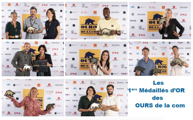 Les 1ers Médaillés d'OR des OURS de la com