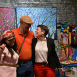 Emma Henriot, Thierry Lambert Christelle Marchal_vernissage 5 artistes peintres à la Galerie d'Art Emma