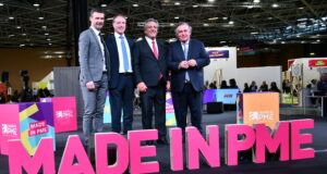 MADE IN PME : événement multi-sectoriel qui a réuni l’ensemble des acteurs économiques de la région AURA Franck Morize, François Asselin, François Turcas, Olivier Ginon à Made In PME