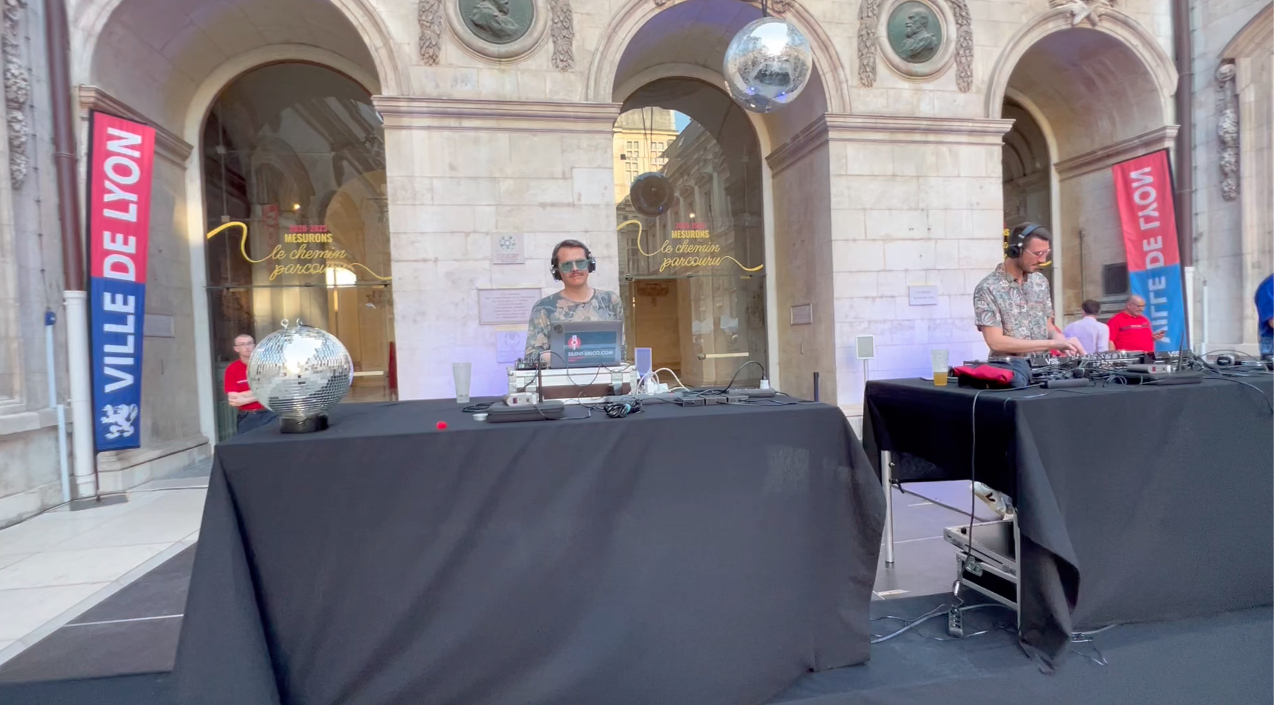 silent party à Hôtel de Ville de Lyon-dj