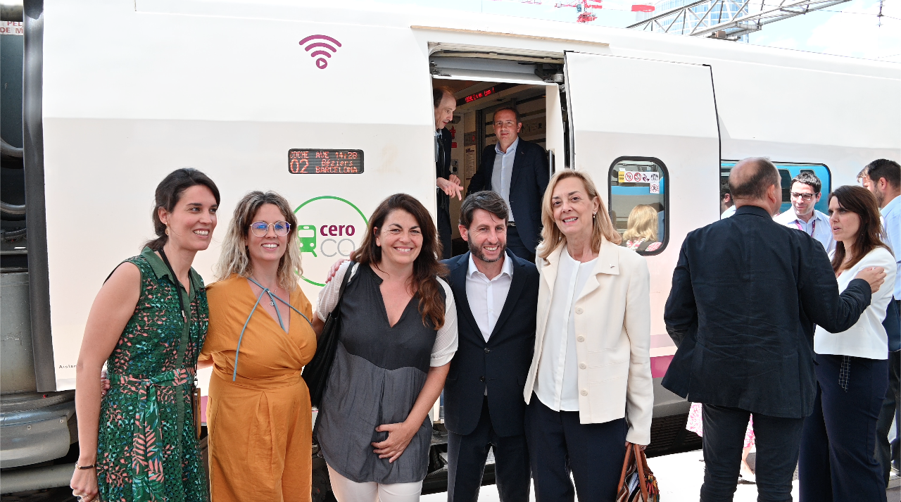 team Renfe à la gare de Lyon