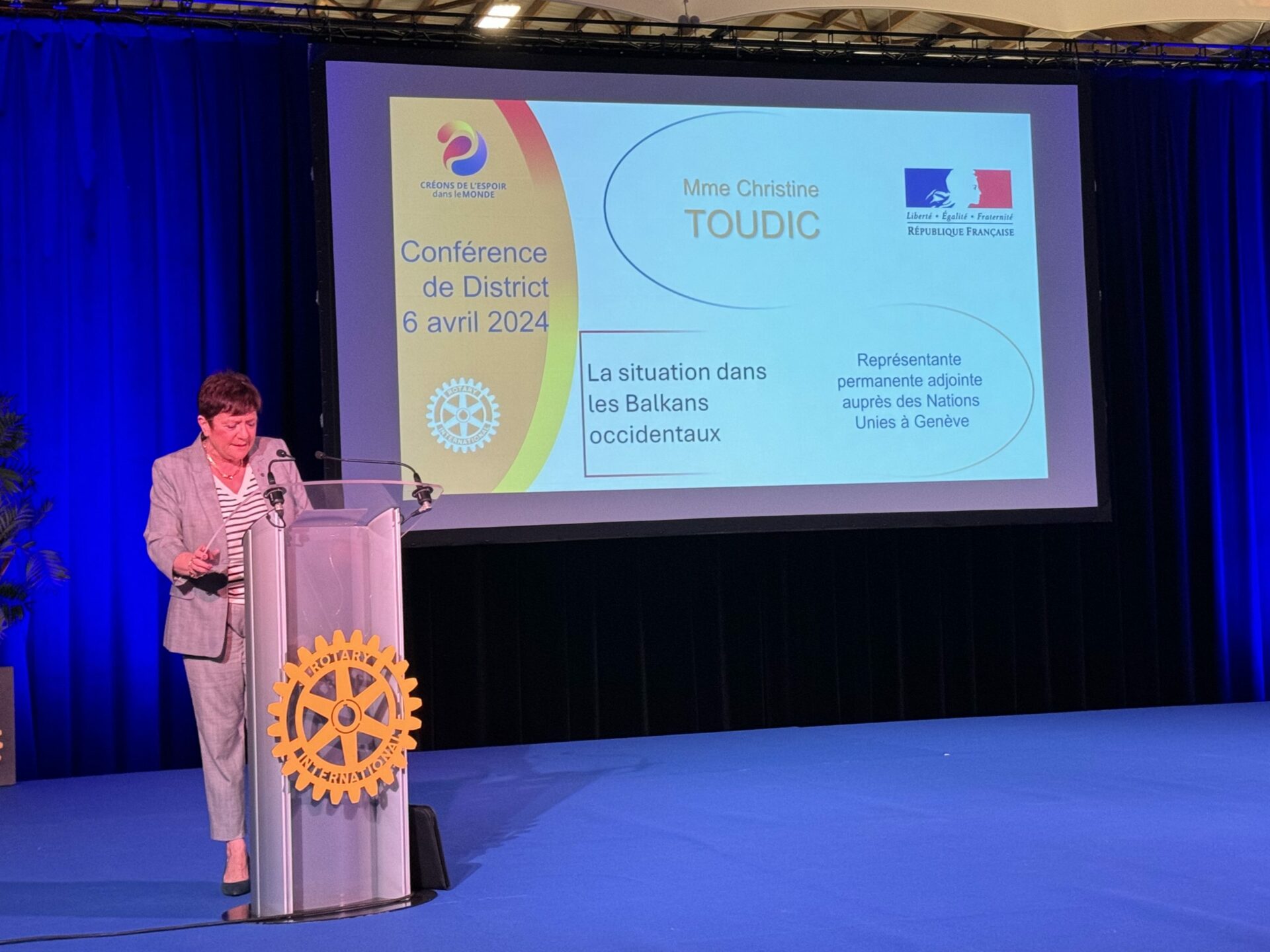 Christine Toudic, la situation dans les Balkans