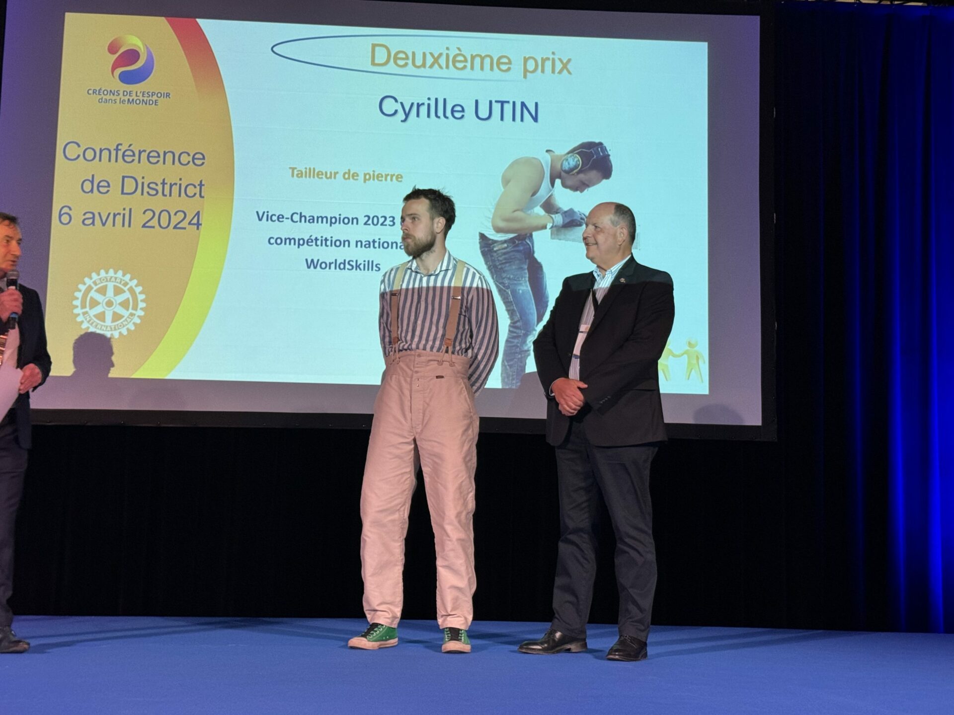 Cyrille Hutin, 2e prix Talents d’or_district 1710