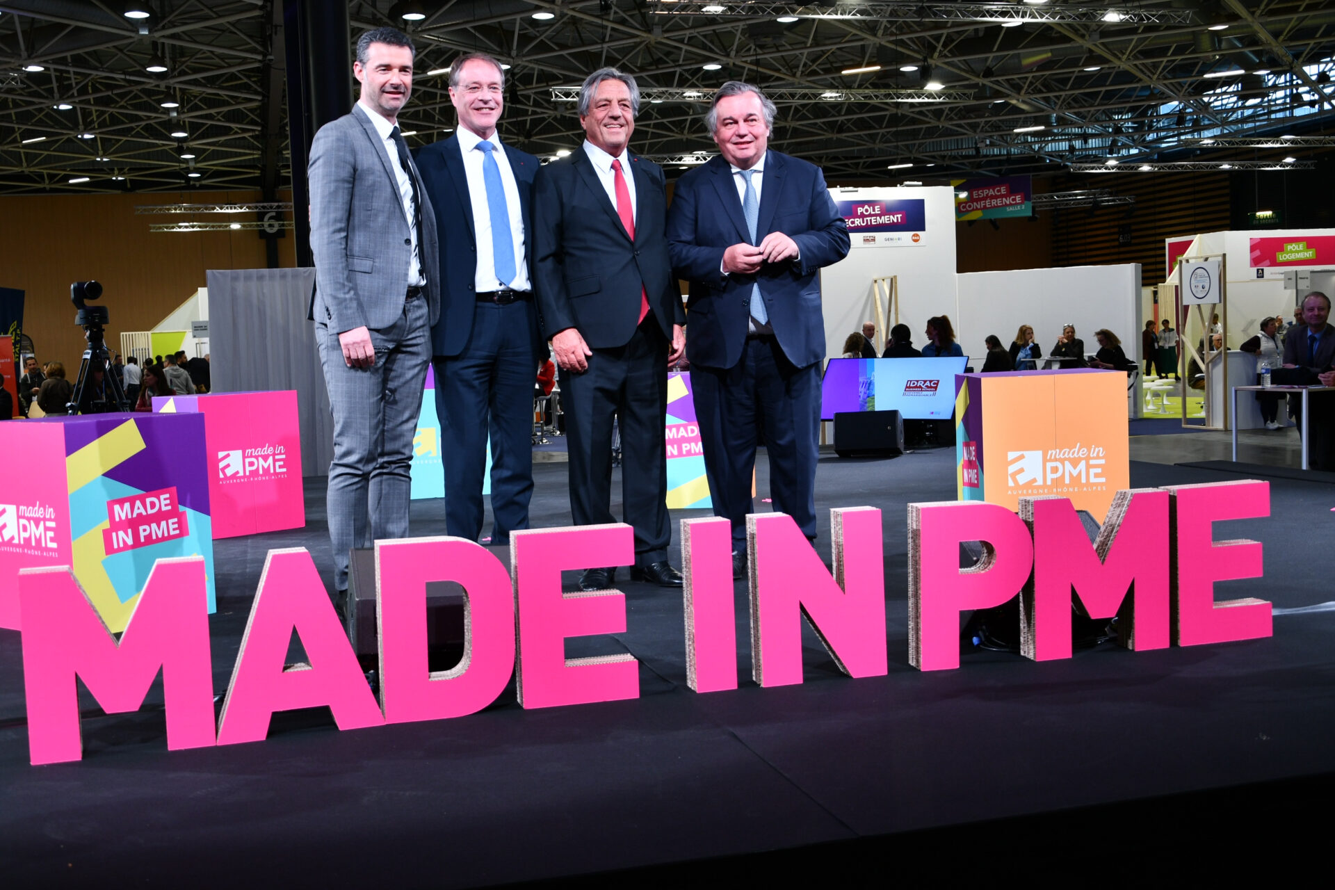 François Turcas, François Asselin, Franck Morize, Olivier Ginon à Made In PME 2022