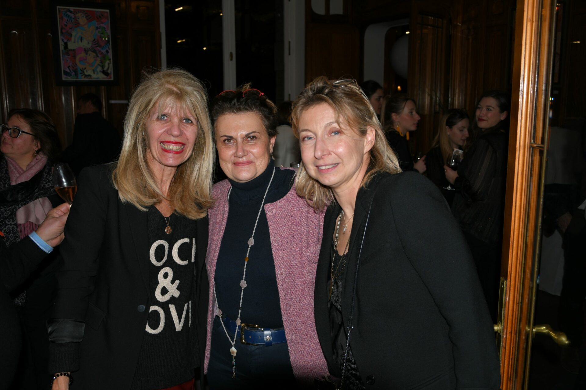 au milieu Isabelle Boivin, Rotary Club LYON LUMIERE 