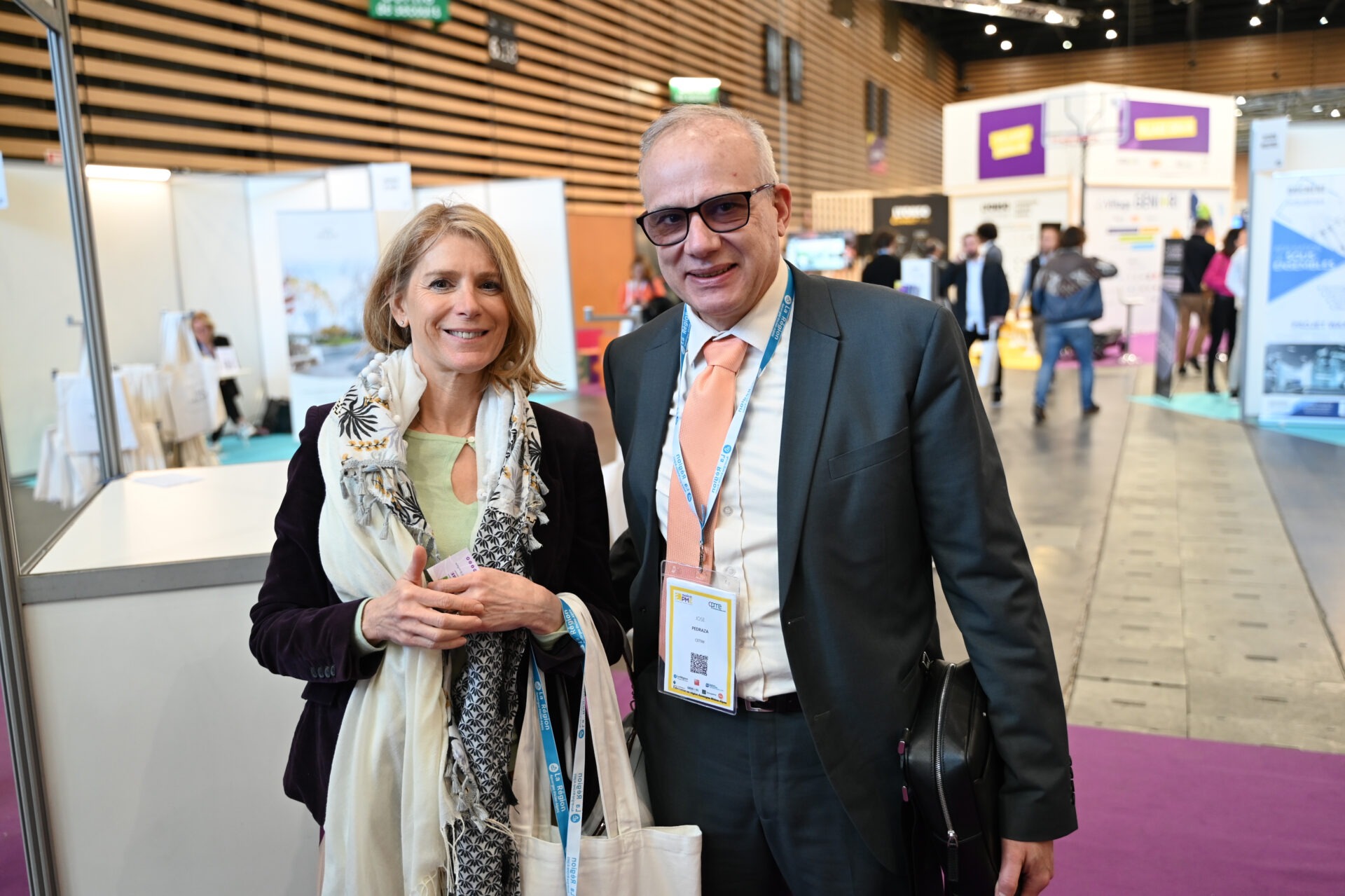 José Pedraza - Responsable territorial Sud Est - Cetim est venu avec sa femme à Made In Pme