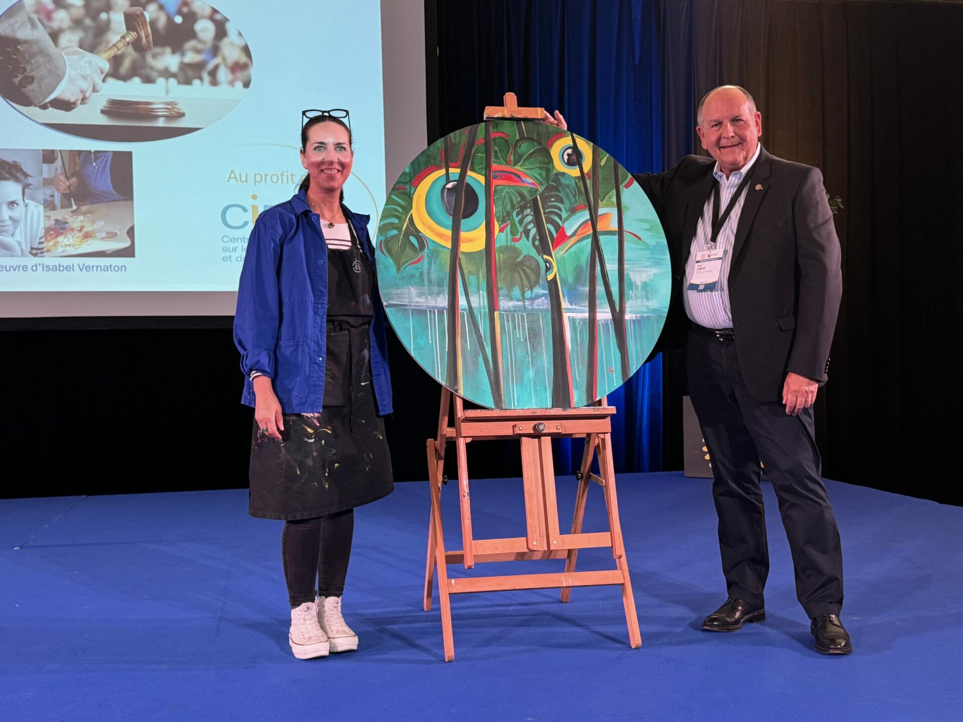 la fresque de Isabel VERNATON vendue à Noel Comte