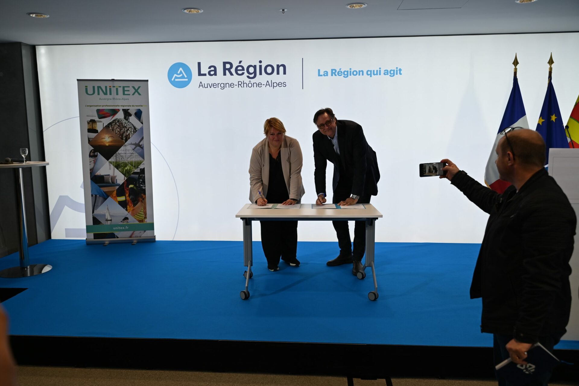 Unitex AuRa signe un accord régional avec Stéphanie PERNOD