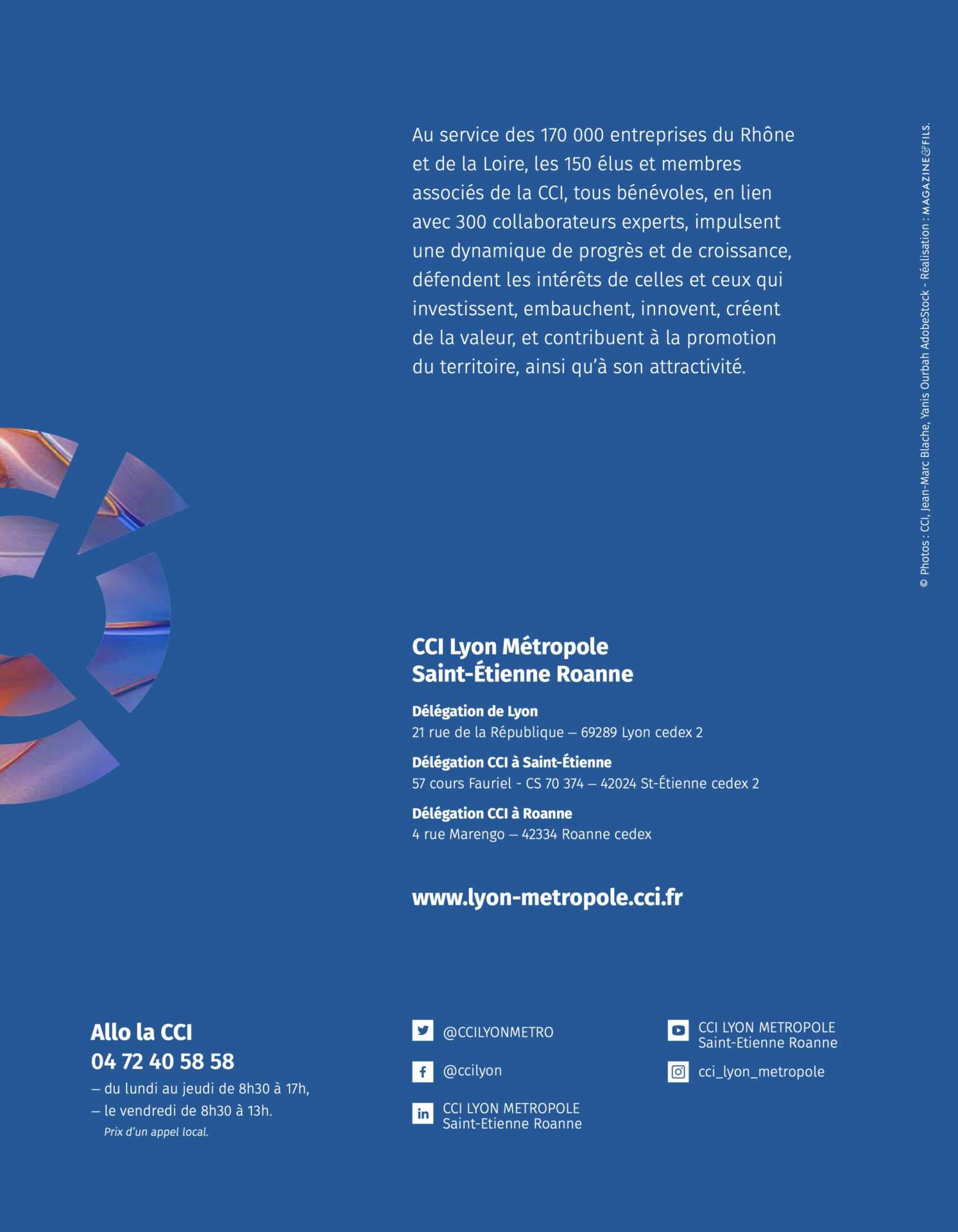 en chiffre la CCI Lyon Métropole Saint-Etienne Roanne 