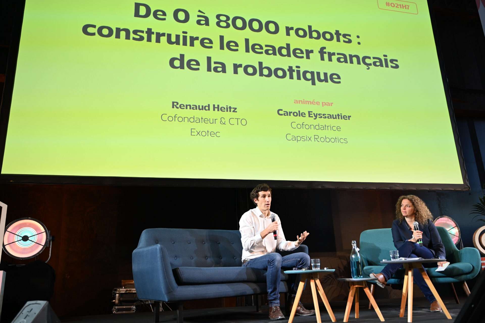 Carole Eyssautier, Cofondatrice Capsix Robotics et Renaud Heitz, Cofondateur & CTO Exotec : 2 interventions de qualité à zero to one 