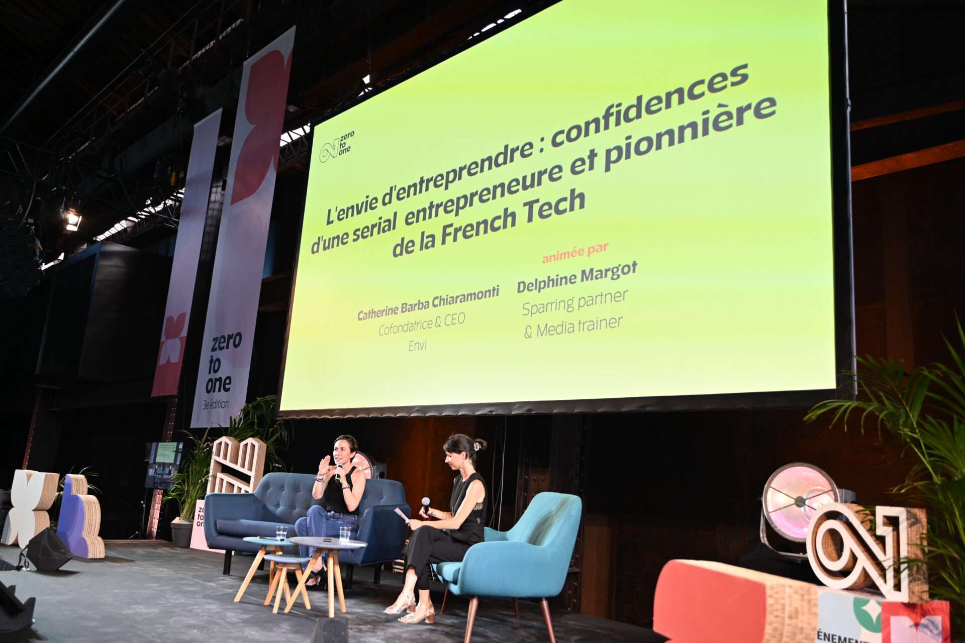 Catherine Barba, Cofondatrice & CEO Envi assure une belle conférence à zéro to one 