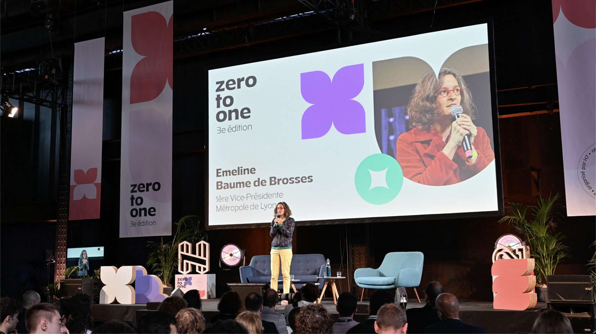 Émeline Baume, vice-présidente de la Métropole de Lyon a donné le coup d'envoi de l’événement start-up à Lyon 