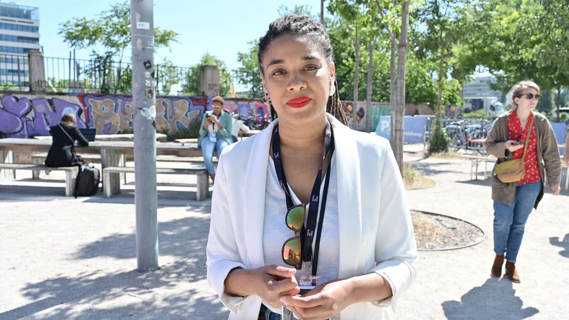 Eva Ngalle, Cofondatrice & CEO chez Ti3rs a présenté son projet aux 800 personnes présentes