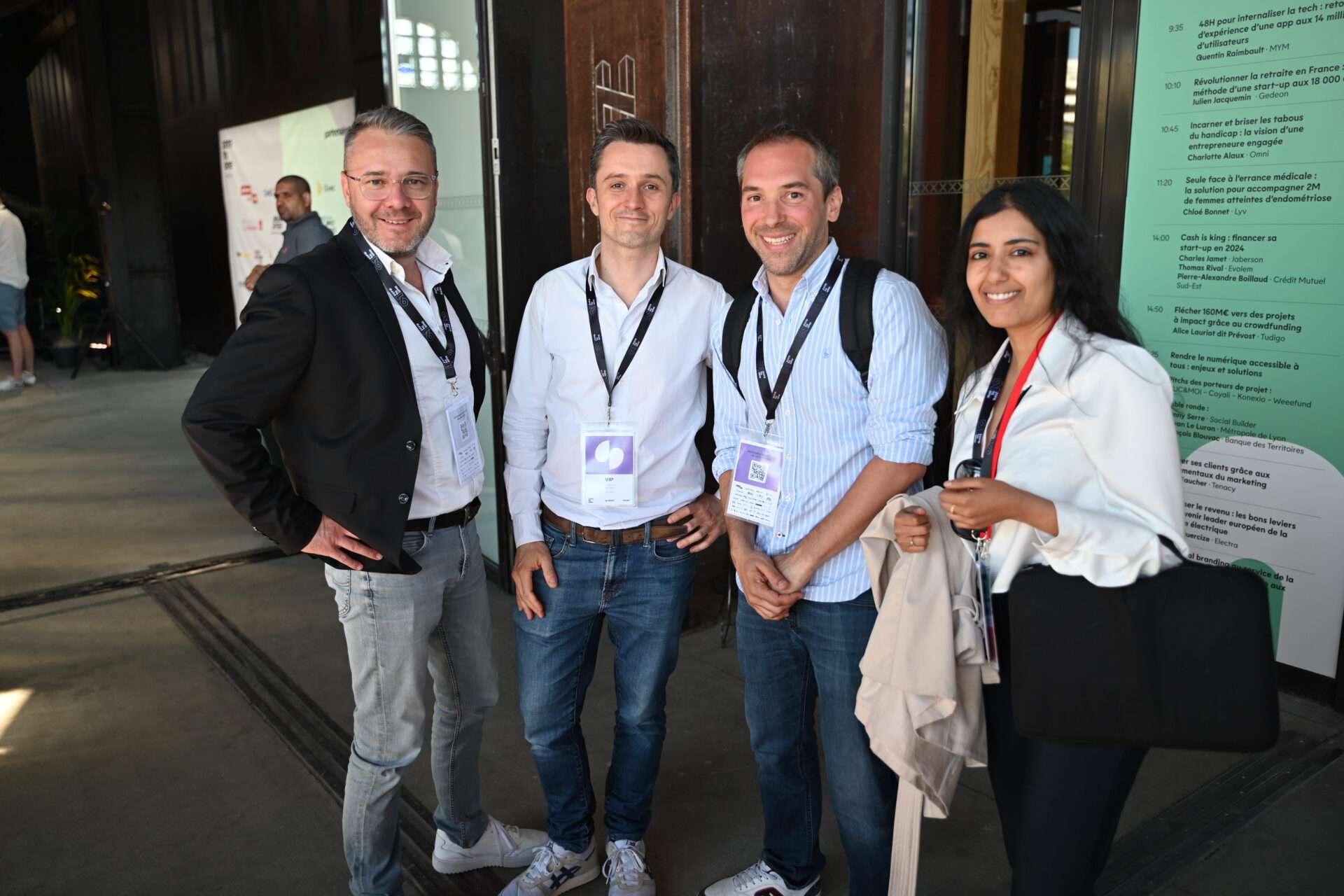 Thomas Rival en mode détente après sa conférence 