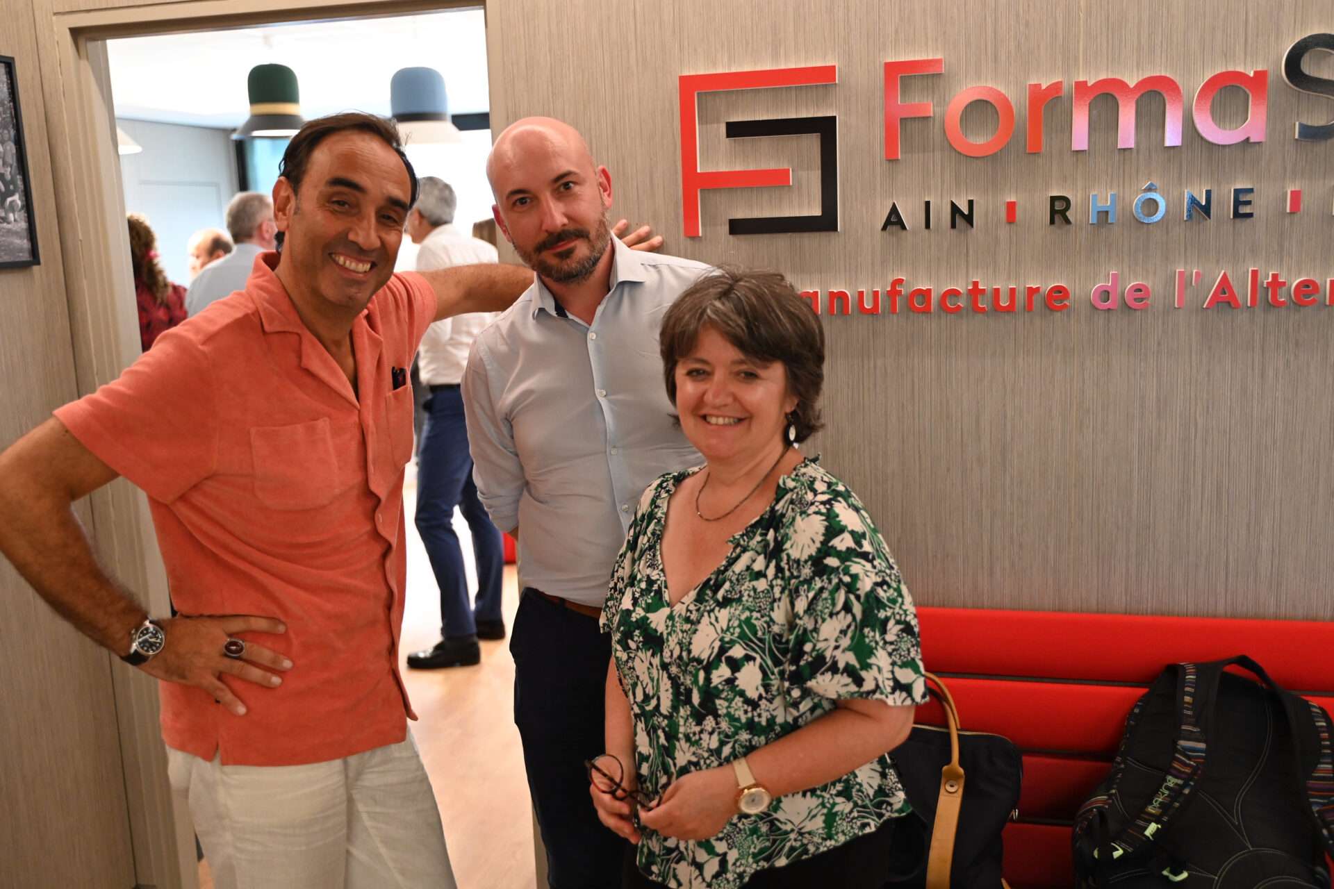 Olivier Marion, directeur général CFA FormaSup, Jean Bajard, Conseiller Emploi-Formation Rhône focus Lyon & Villeurbanne ■ Référent AURA Alternance ■ Référent AURA Grands Comptes ■ UNIFORMATION Opco de la Cohésion Sociale, Sylvie Rivol, Déléguée régionale AURA - Uniformation