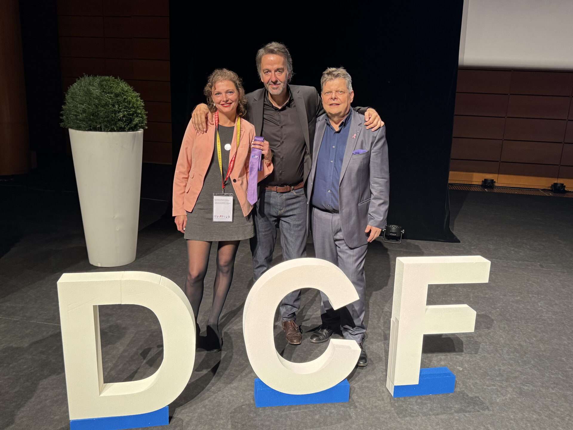 La cravate solidaire Lyon, Elise CARVAL, Mickael AGUILAR et Frédéric NAUDIN