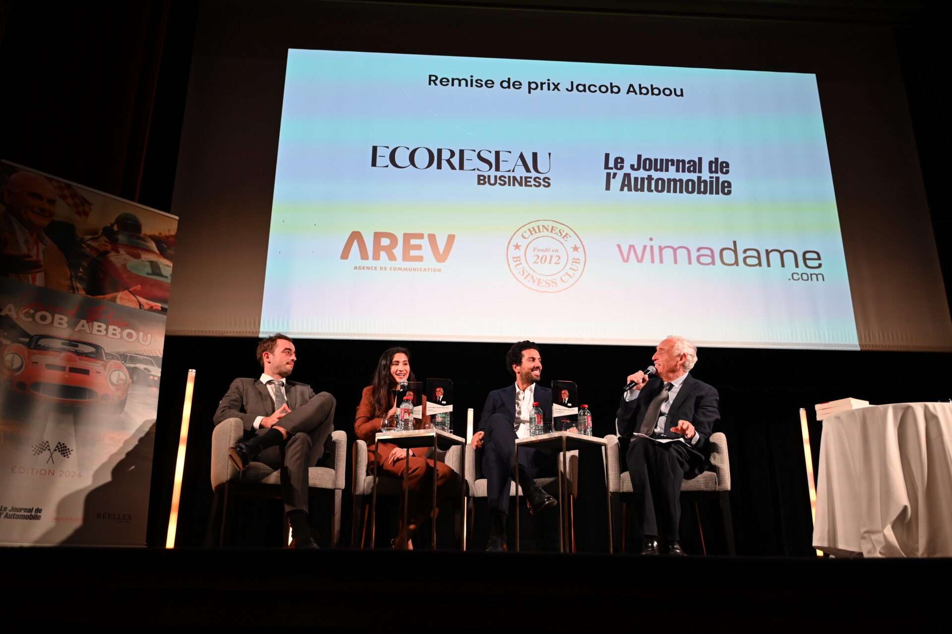 Soirée Prix Jacob Abbou, à Automobile club de France, animée par Jean Marc Sylvestre