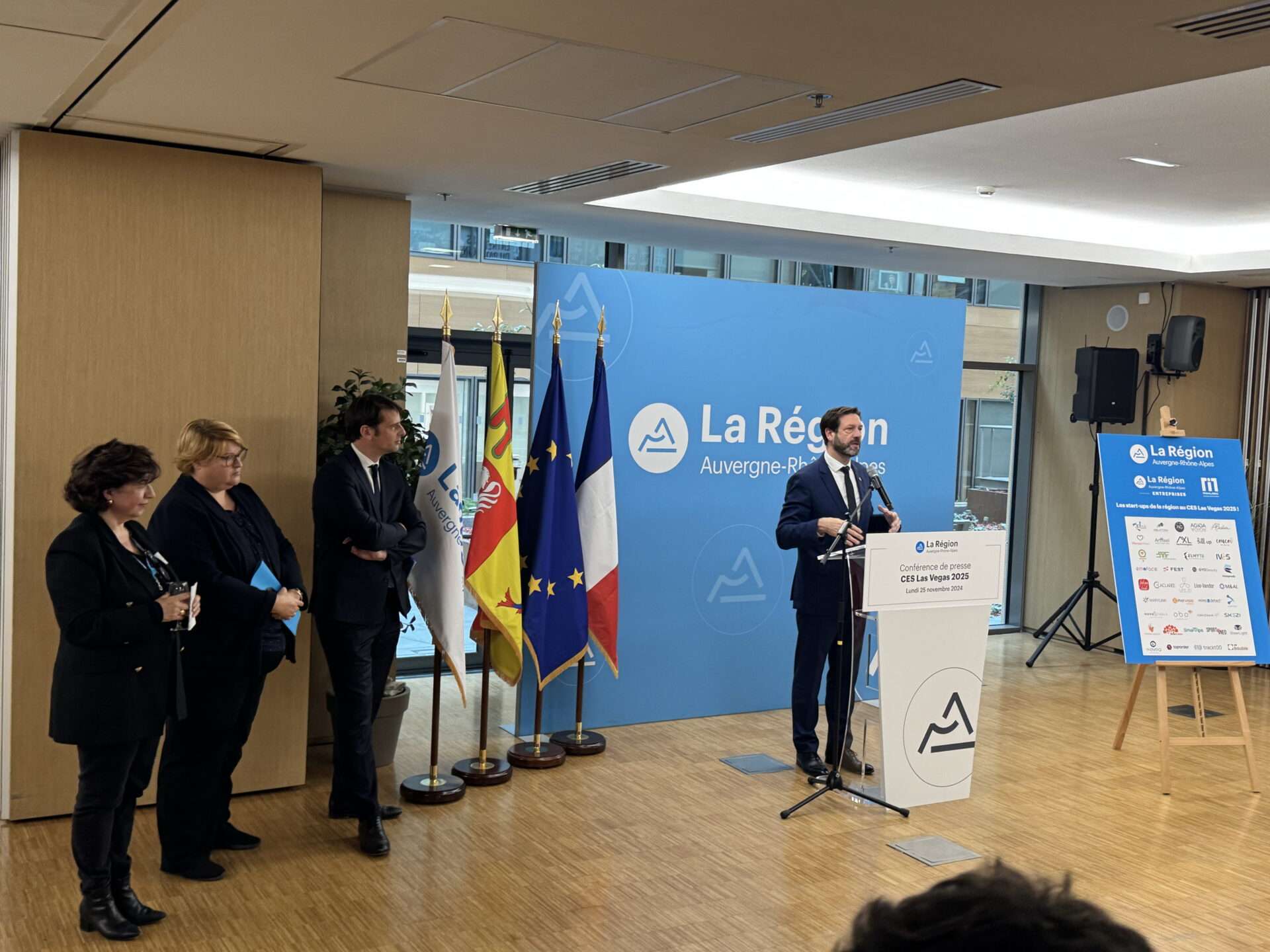 Fabrice Pannekoucke présente la délégation Auvergne-Rhône-Alpes au CES de Las Vegas