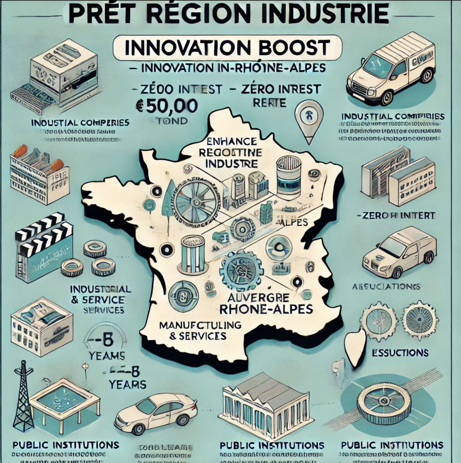 outil pret taux zero lancé par la région et Bpifrance