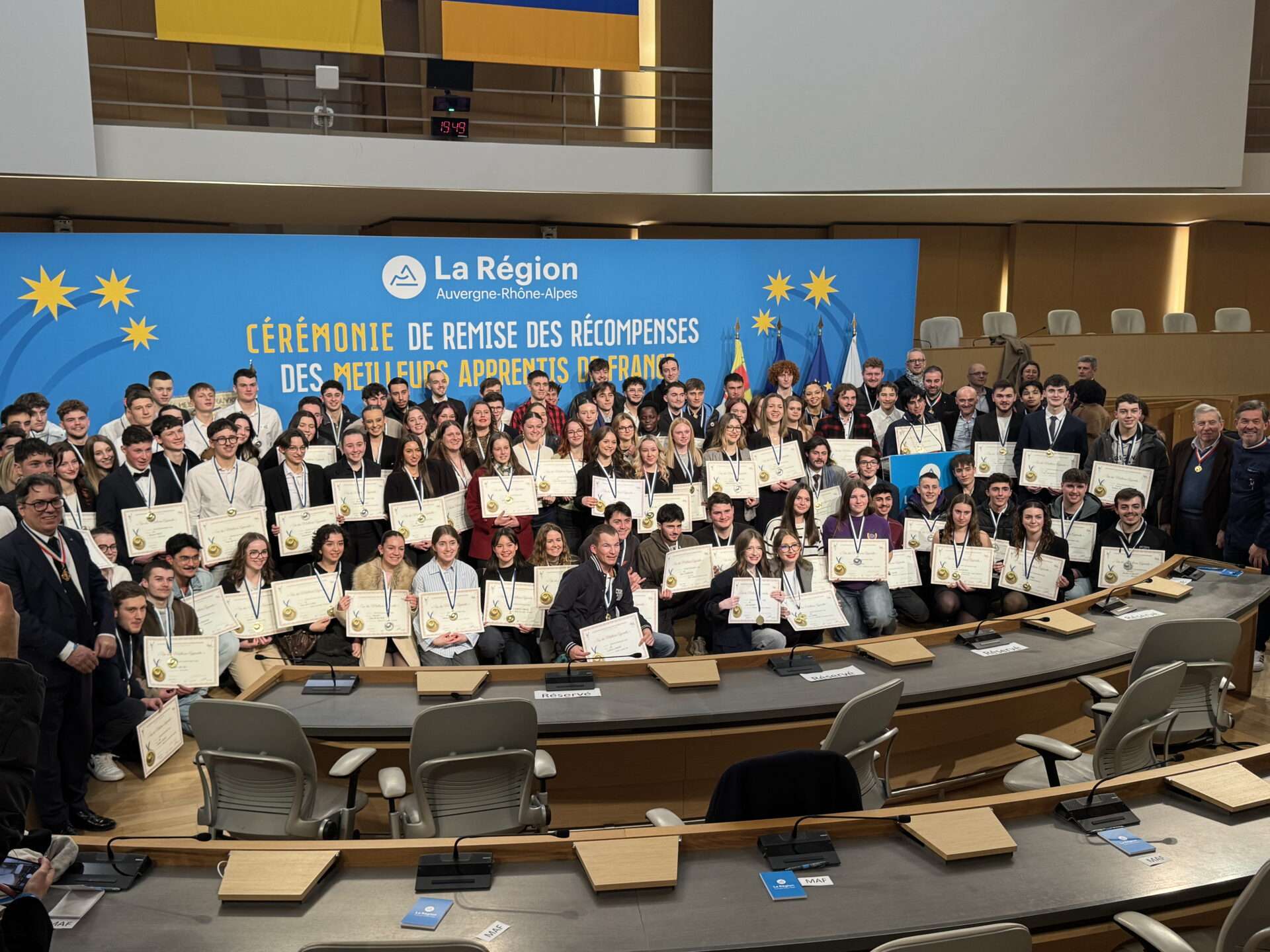 154 lauréats régionaux du concours des Meilleurs Apprentis de France 2024, célébrés à l’Hôtel de Région de Lyon