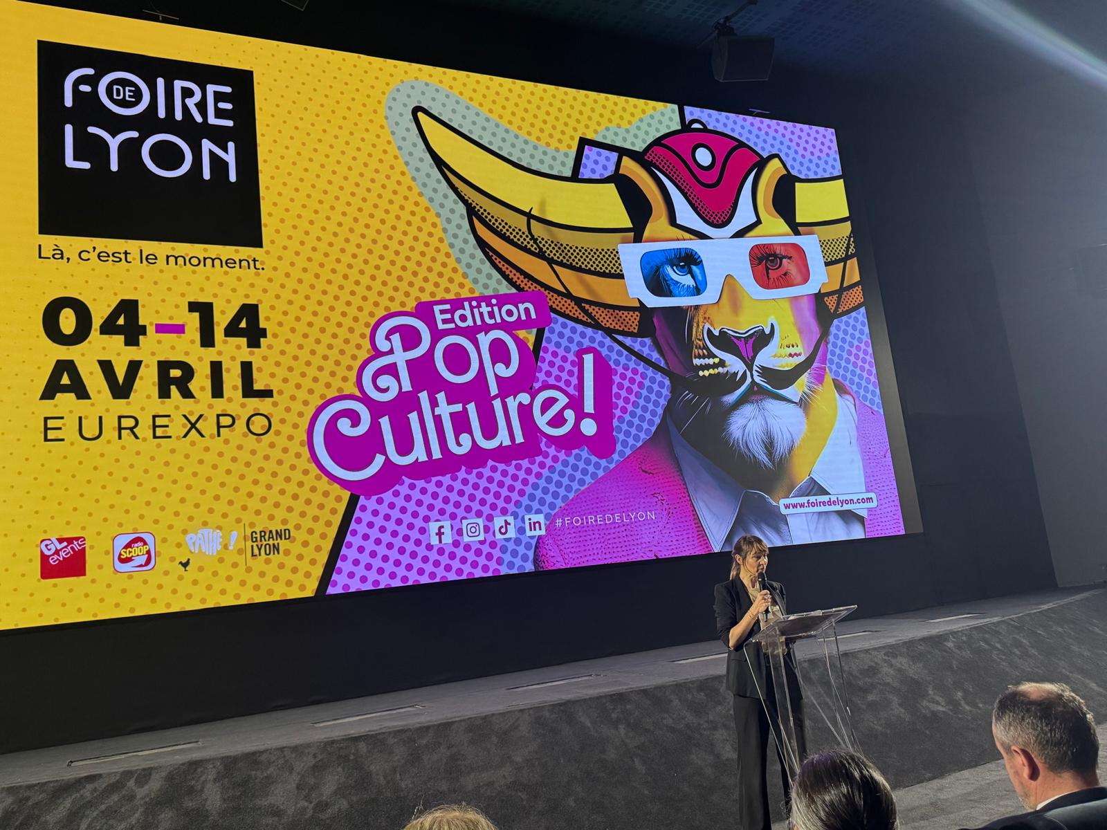 Foire de Lyon -Aurélie Prost, directrice de la Foire de Lyon, a dévoilé une 105e édition du salon événement qui se déclinera cette année sous le signe de la pop culture du 4 au 14 avril à Eurexpo