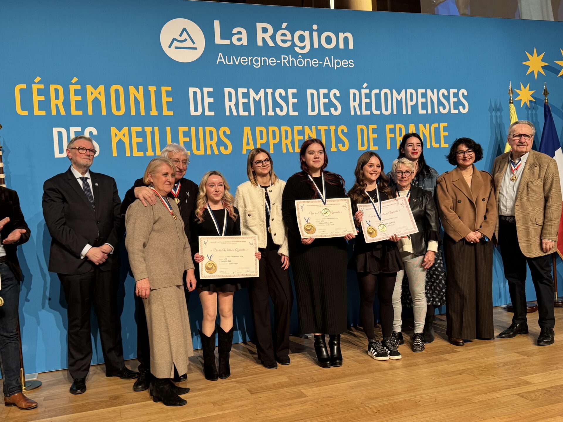 cérémonie de remise des récompenses des meilleurs Apprentis de France à l'Hôtel de Région de Lyon 