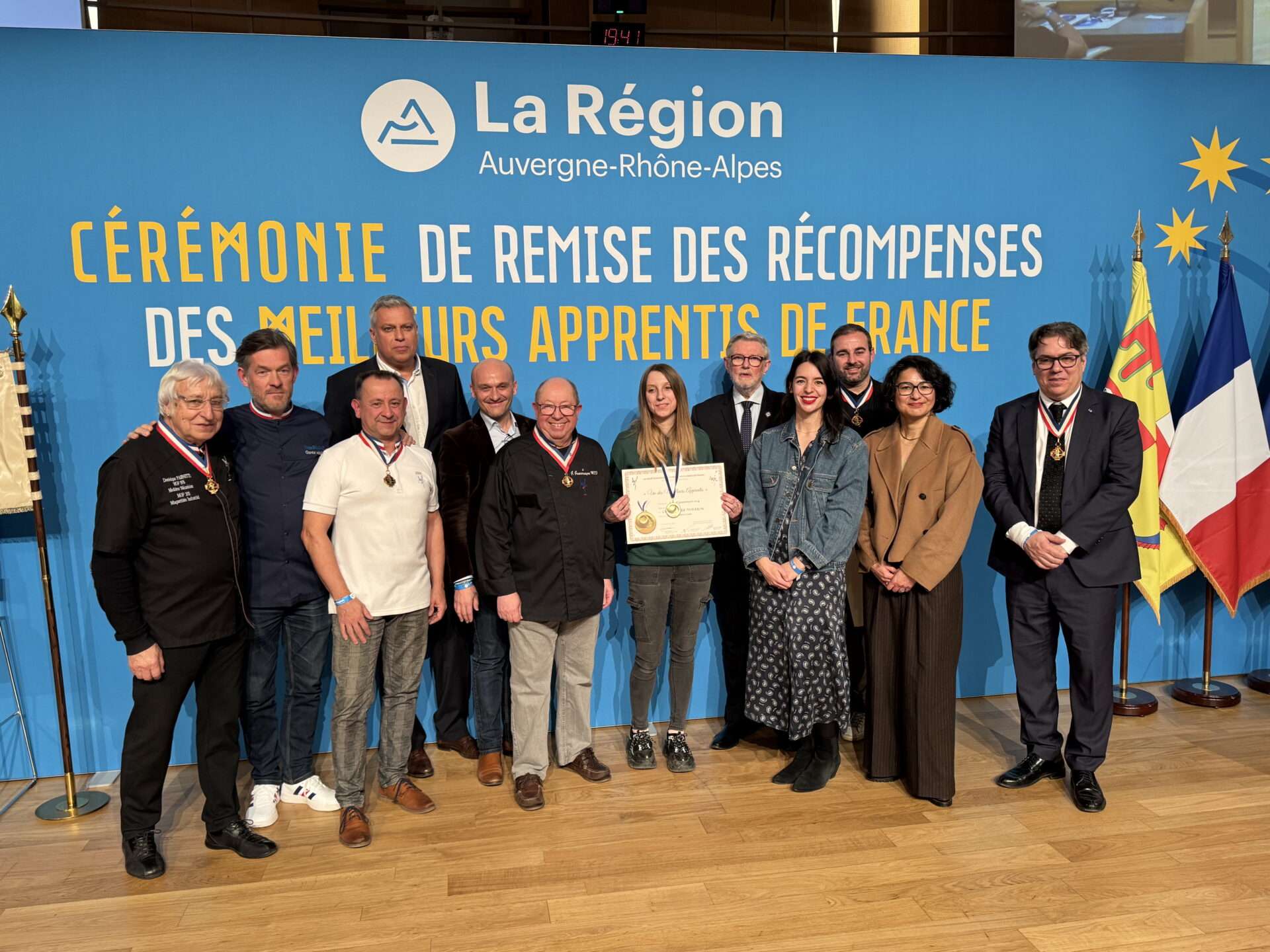 cérémonie de remise des récompenses des 154 Meilleurs Apprentis de France à l'Hôtel de Région de Lyon