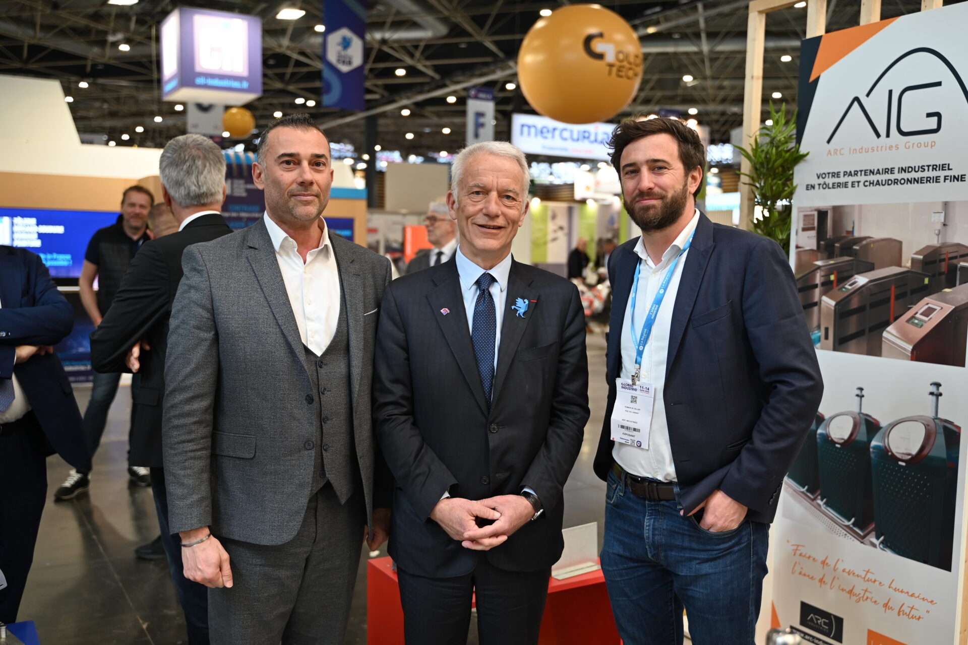 Jean-Philippe Termoz, Patrick Martin, Romain De Tellier à Global Industrie 