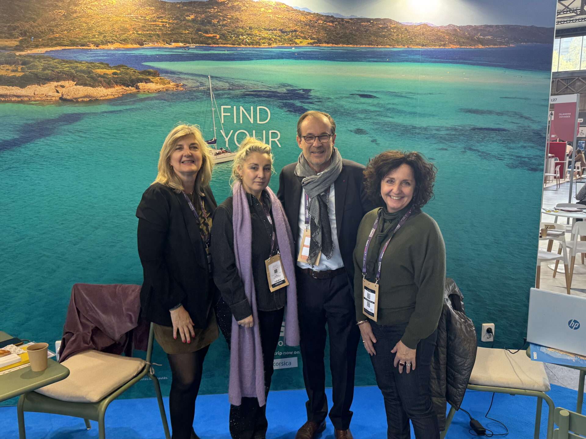 Christian MANTEI, Président du Conseil d'Administration de Atout France-stand Corse au Salon Rendez-vous en France Lyon