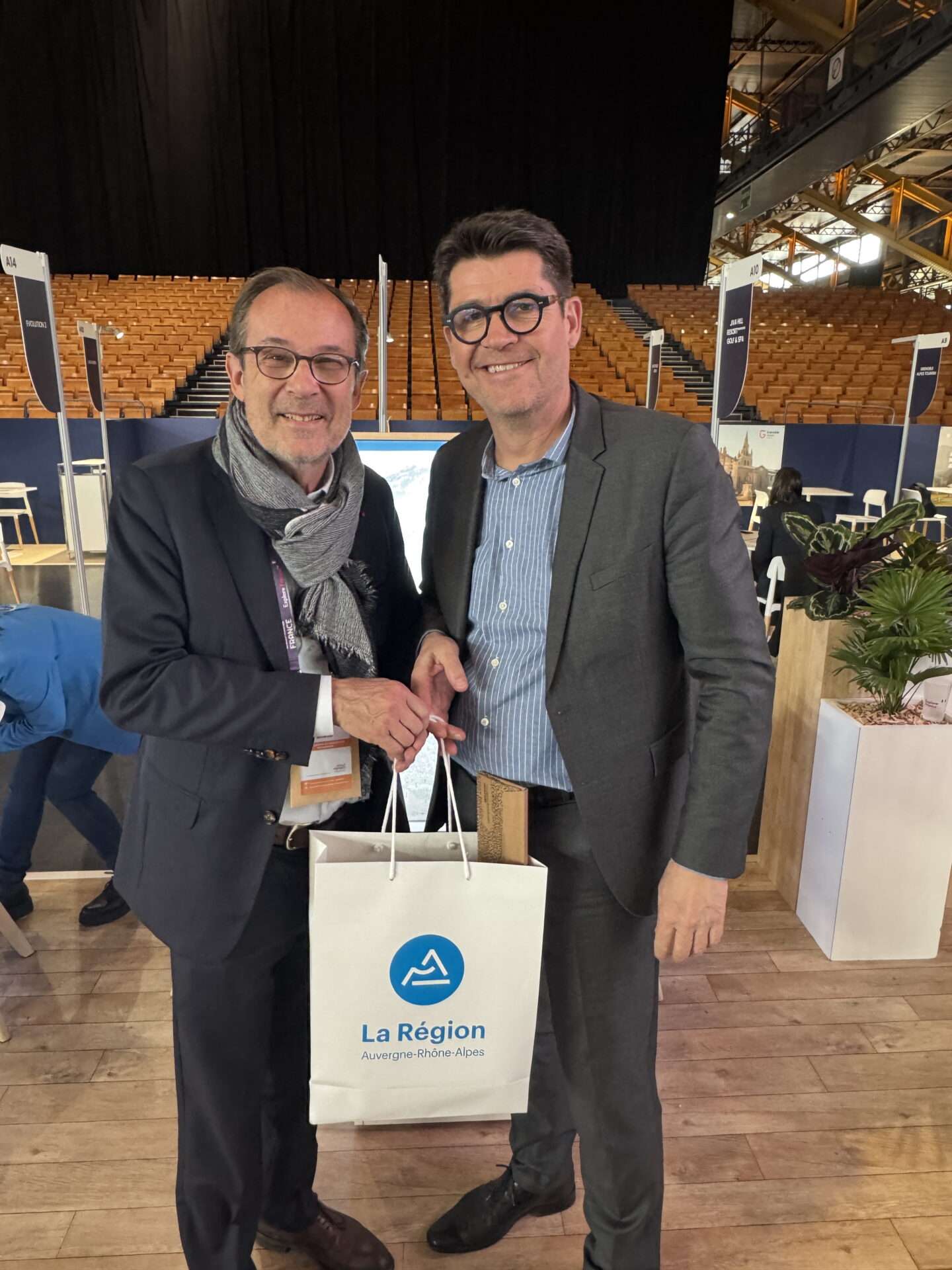Christian MANTEI  et Laurent Cormier au Salon Rendez-vous en France Lyon