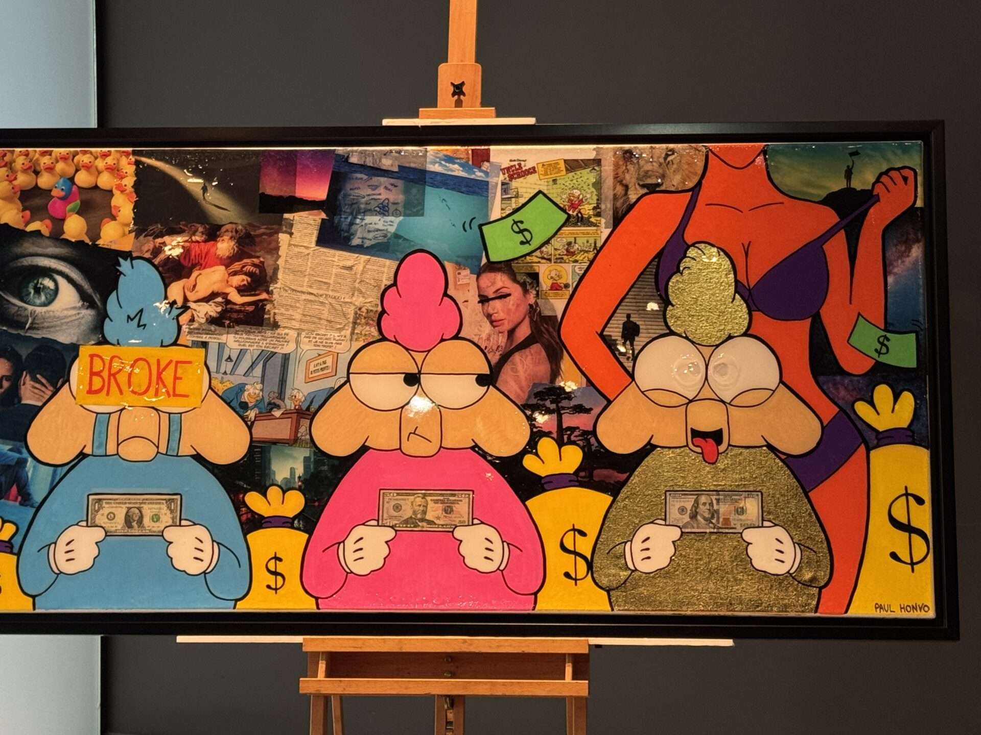 Paul Honvo : le street artiste français signe une critique brillante de l’ascension sociale