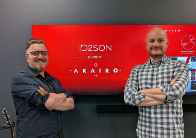 virage stratégique entrepris par l’entreprise lyonnaise ID2SON en devant AKAIRO. Objectif annoncé par les fondateurs Mickaël COULAS et Guillaume SALON : passer de 8,5 M d’€ de chiffre d’affaires (2024) à 30 M d'€ d’ici 5 ans et doubler ses effectifs pour atteindre 100 collaborateurs