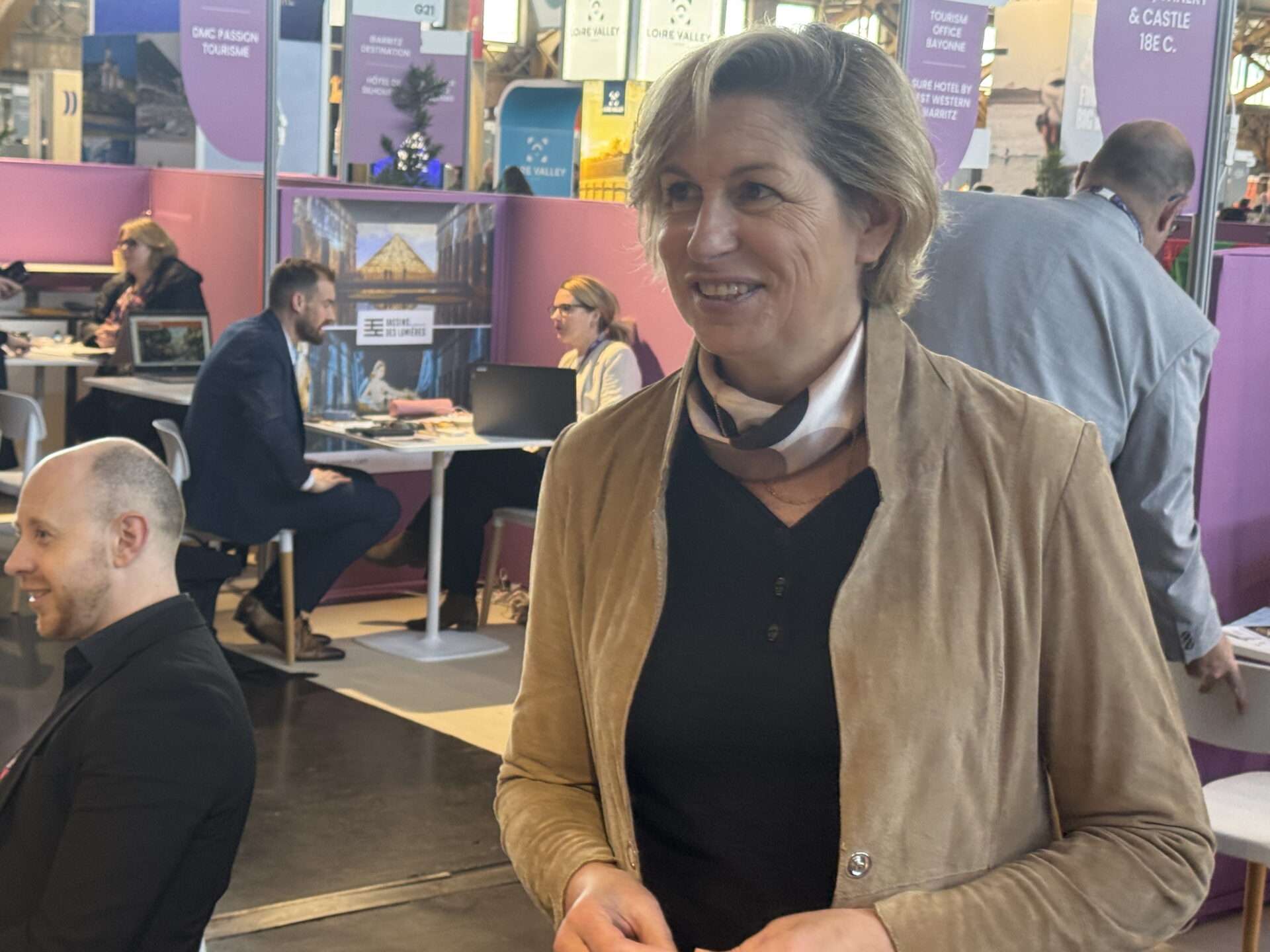 Nathalie Delattre Ministre déléguée en charge du tourisme au salon Rendez-vous en France à Lyon