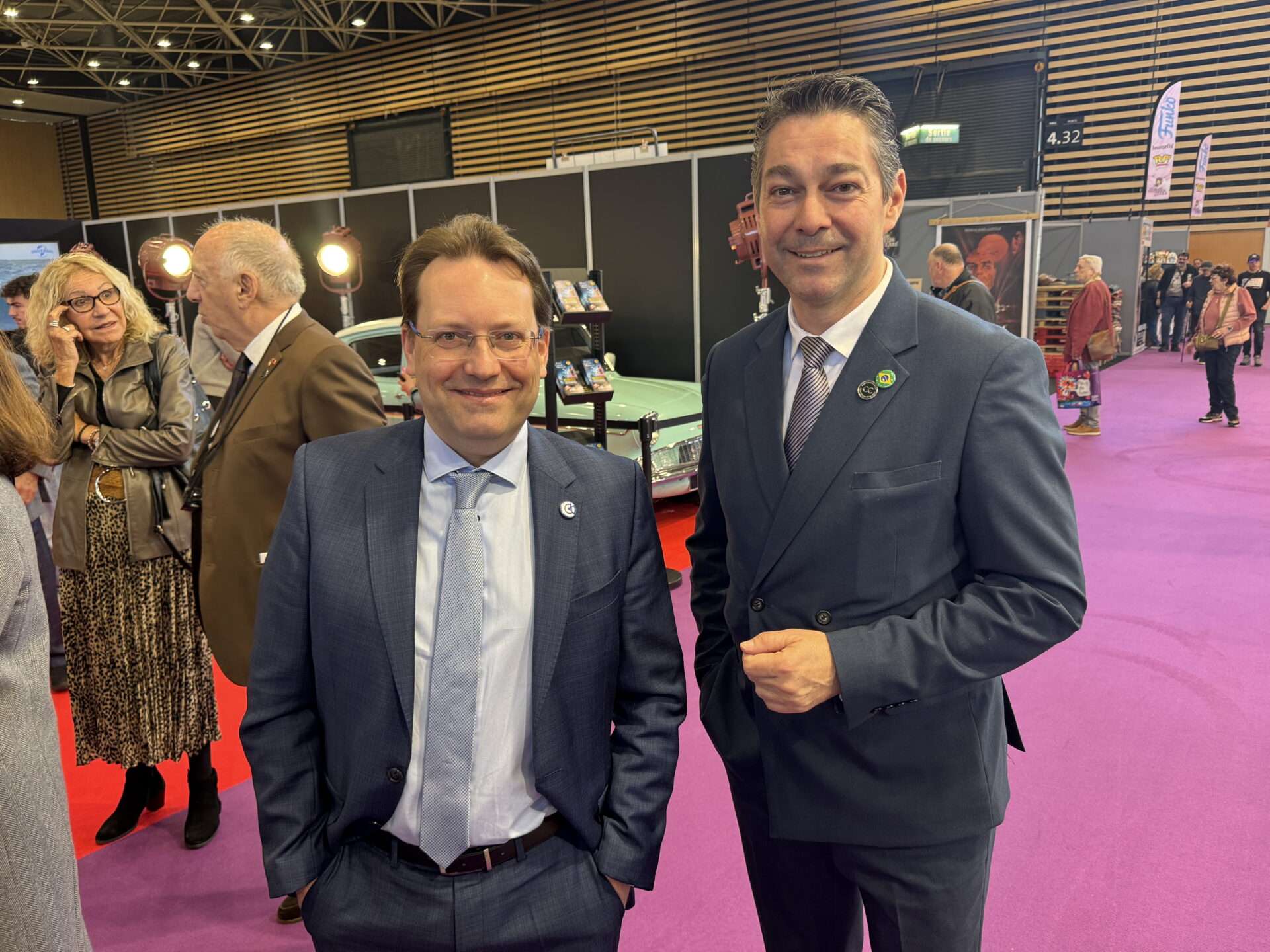 Régis Poly, Vice-Président chez CCI LYON METROPOLE Saint-Etienne Roanne et Olivier Costa, consul honoraire du Brasil