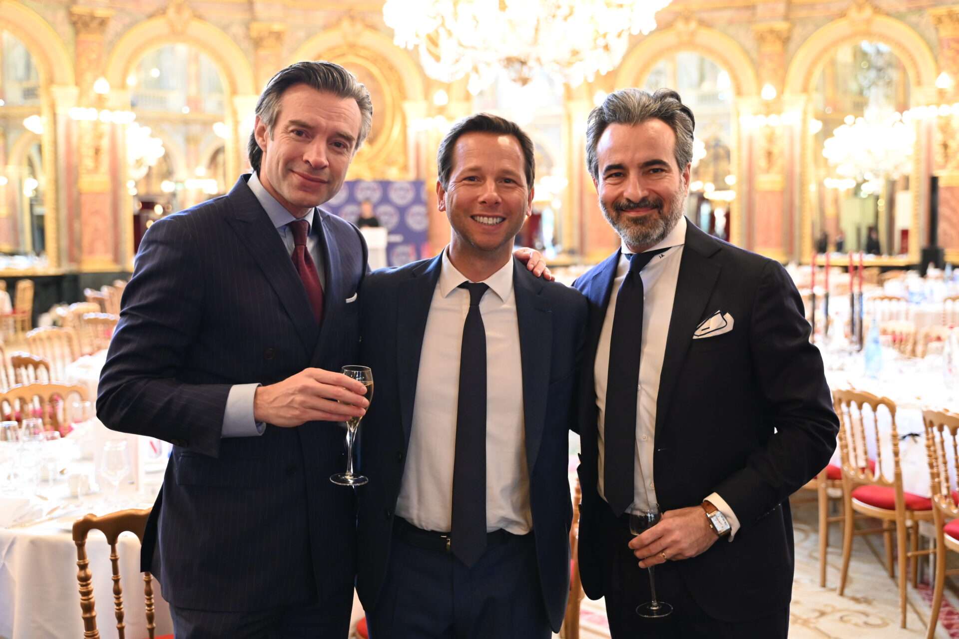 Harold PARISOT, ceo chinese Business Club avec James et James HEJAZI Ph.D CEO - Associé fondateur WINSTON ROSE