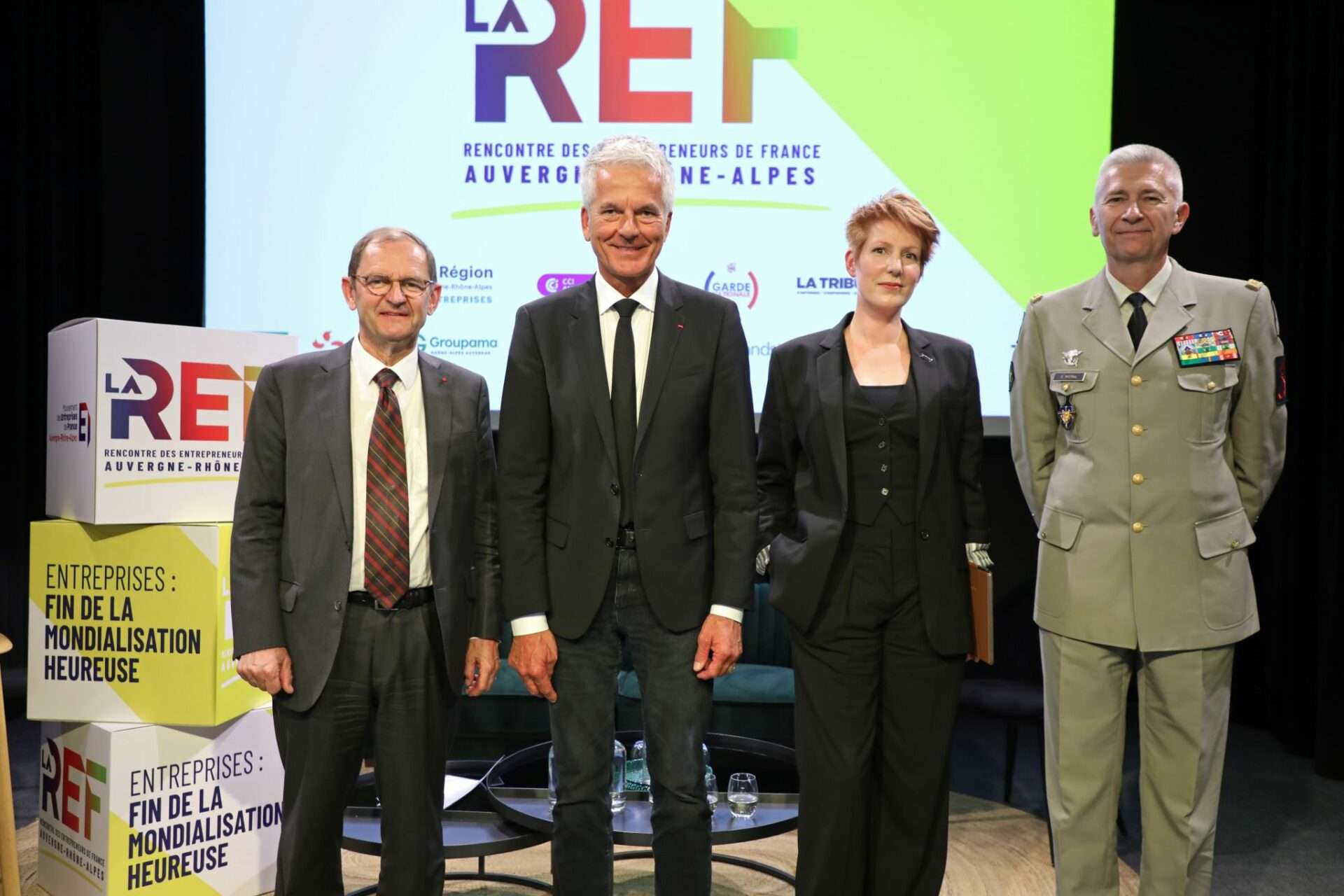 Bernard Vivier, Jean-Luc Raucher, Natacha Polony et Général Denis MISTRAL_#REFAURA 2025 – Regards croisés sur la fin d’un modèle mondialisé (Photos : Barbara Tournaire)
