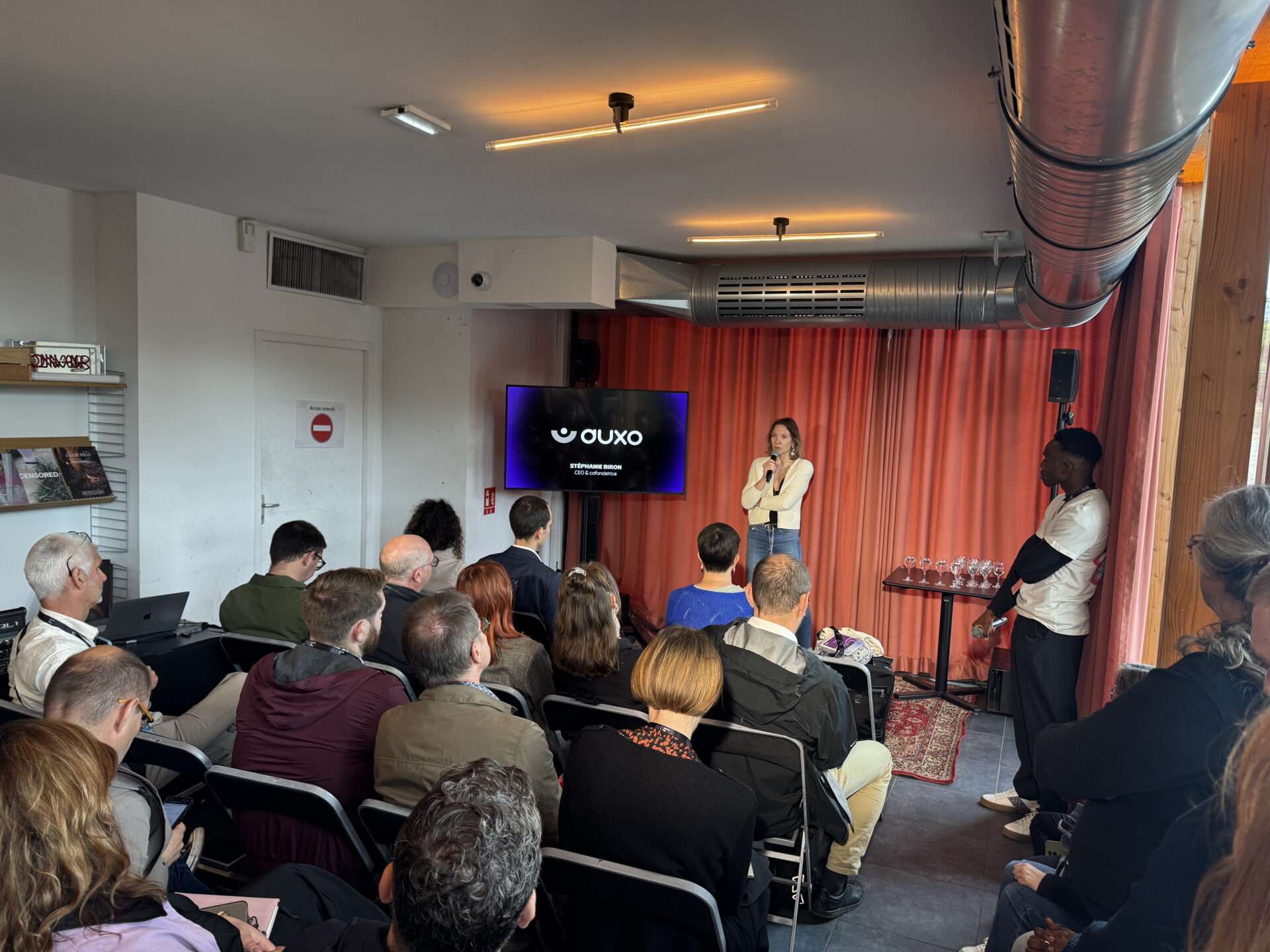 Stéphanie Biron , Co-founder and CEO at Auxo à l'évènement startups Lyon