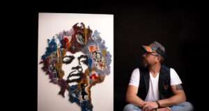 Yannick Dauverchain : l’artiste qui visse ses portraits sur bois avec du métal et du pop art Yannick Dauverchain, l’artiste autodidacte qui transforme des planches et des vis en œuvres d’art